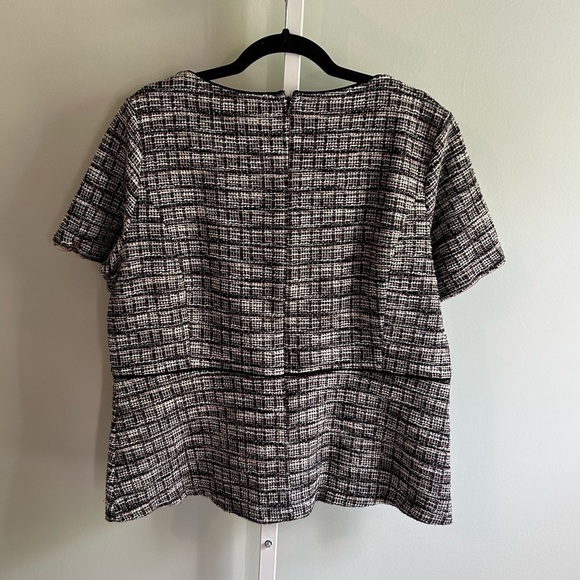 Ann Taylor Tweed Short Sleeve Blouse - Picture 3 of 3